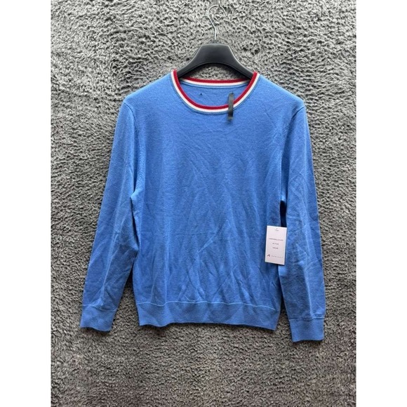 NWT Redvanly Robinson Merino Wool Crew Neck Pullover Sweater Marina Mens Size M